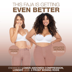 Low Rise Shapewear Shorts with Zippered Crotch High Compression Fajas Colombianas MARIAE SPD0530