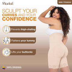 High Waisted Shaper Shorts Butt Lift High Compression Front Hooks Fajas Colombianas MARIAE TPD0530