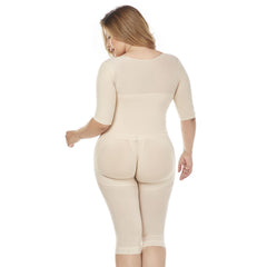 Post Surgery Capri Shapewear With Sleeves Colombian Fajas MariaE 9142