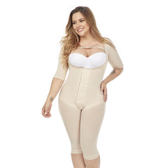 Post Surgery Capri Shapewear With Sleeves Colombian Fajas MariaE 9142