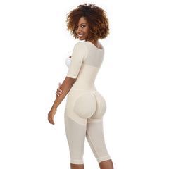 Post Surgery Capri Shapewear With Sleeves Colombian Fajas MariaE 9142