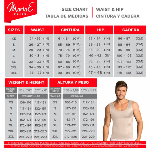 Fajas Colombianas Post Surgery Stage 2 & Everyday Use Short Body Shaper for Men MariaE 8128