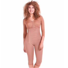 Post Surgery Capri Shapewear with Sleeves Colombian Fajas MariaE 9292