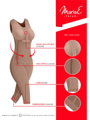 Post Surgical Capri Shapewear Colombian Fajas with Bra MariaE 9282